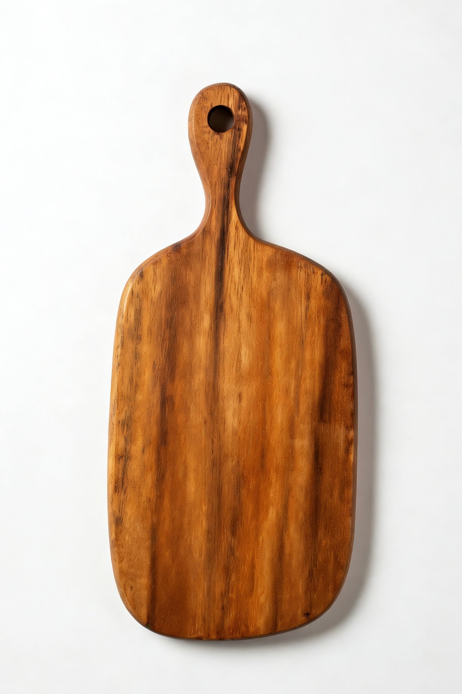 Handcrafted Solid Acacia Wood Cutting Board - Rich Natural Grain with Warm Glow - GrainGlow