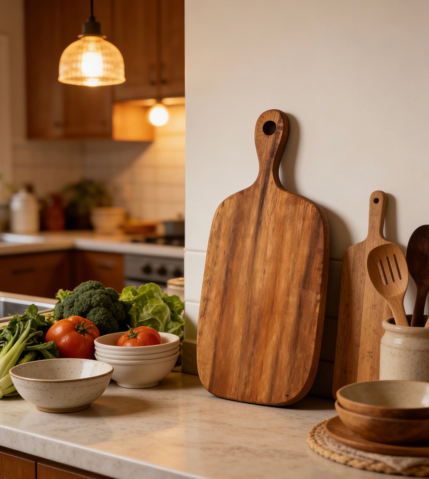 Versatile acacia serving board for cheese and charcuterie - Perfect meaningful gift idea - GrainGlow