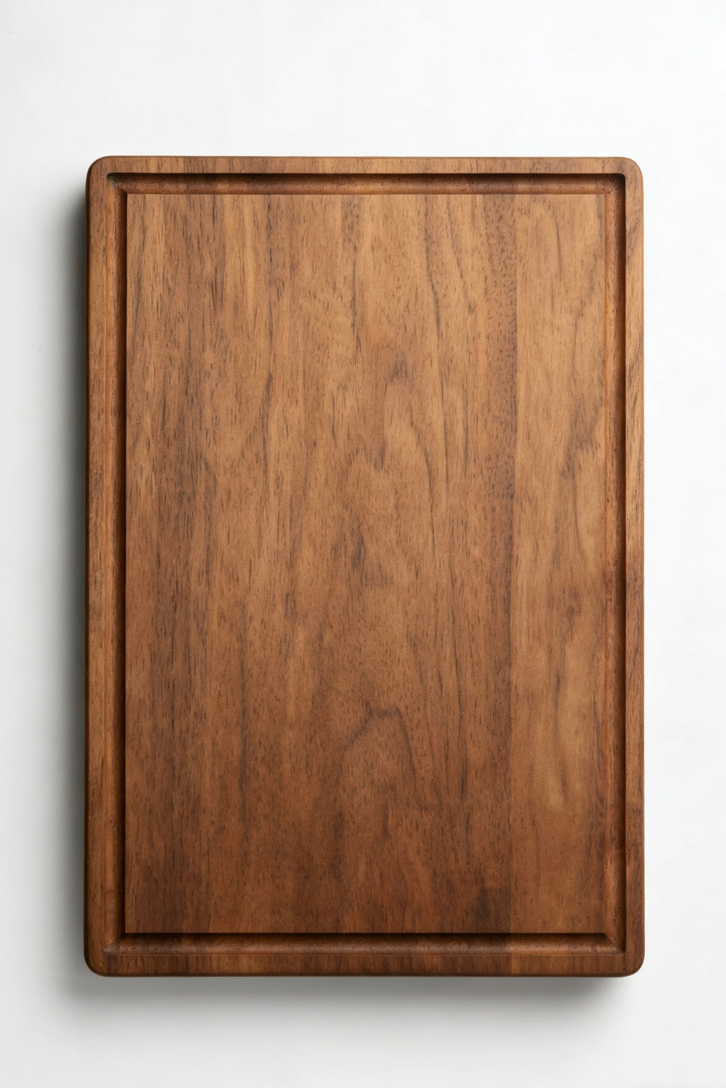 Grooved Glow Black Walnut Cutting Board with Juice Groove - Handcrafted Premium Wood - GrainGlow