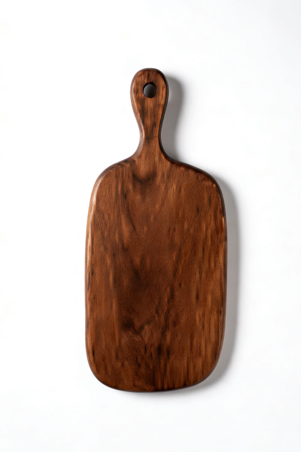 Large Handcrafted Black Walnut Cutting Board - Premium Solid Timber with Dramatic Dark Grain - GrainGlow